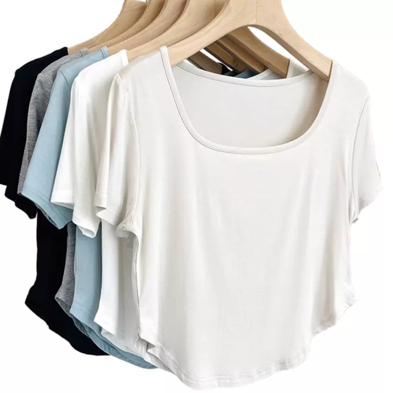 Round Neck Short Sleeve Oversized Women's T-shirt