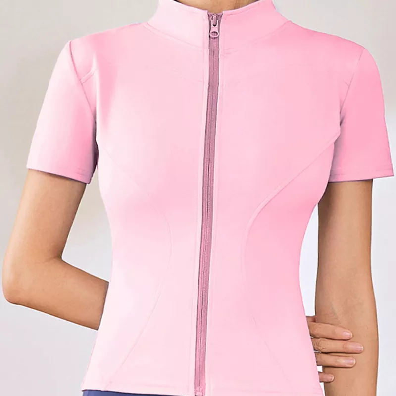 Short Sleeved Tight Fitting Sportswear Yoga Top