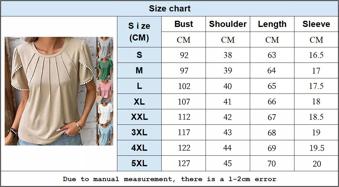 Pleated Ruffle Short-Sleeve Top Women's T-shirt