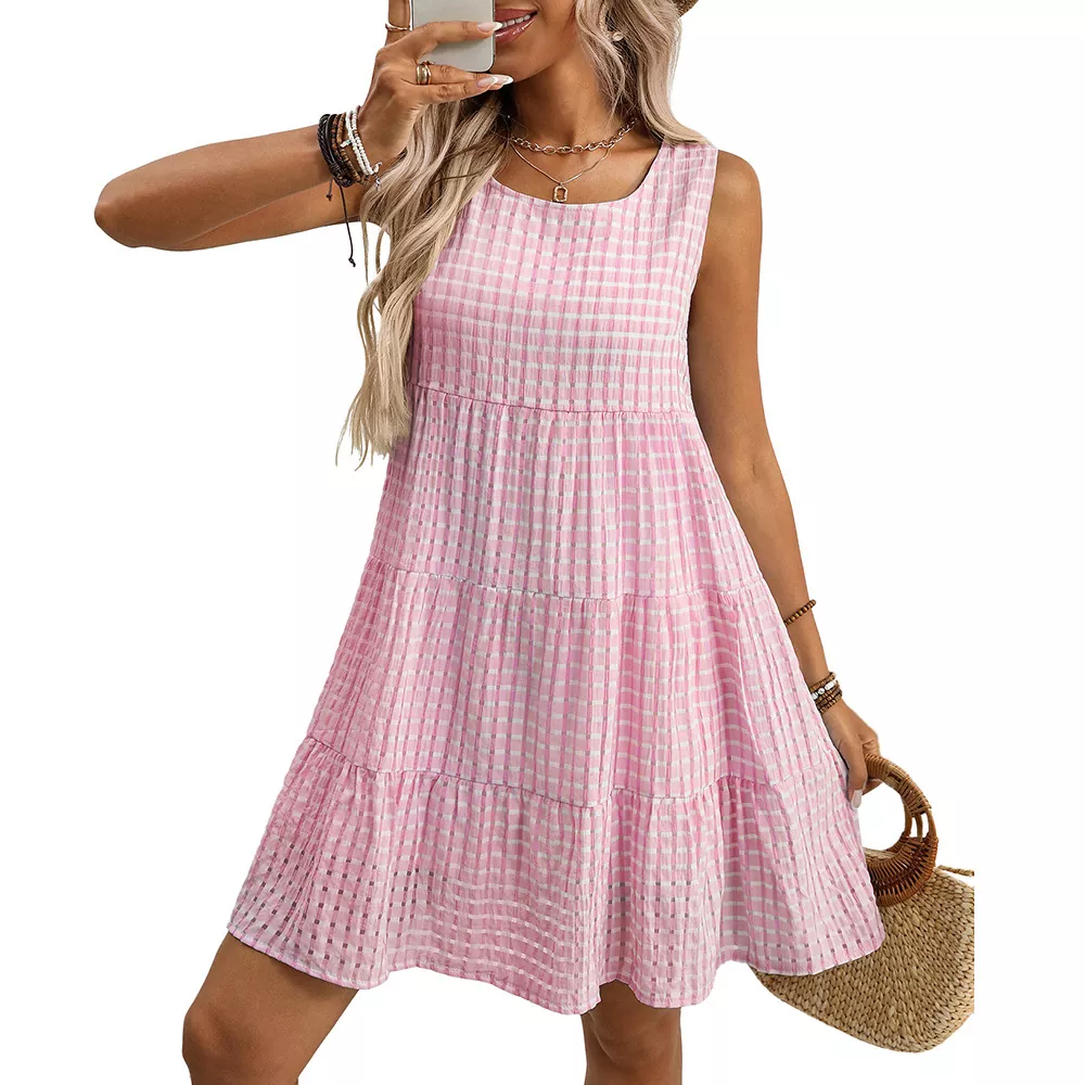Summer Loose Casual Sleeveless Vest Mini Dress